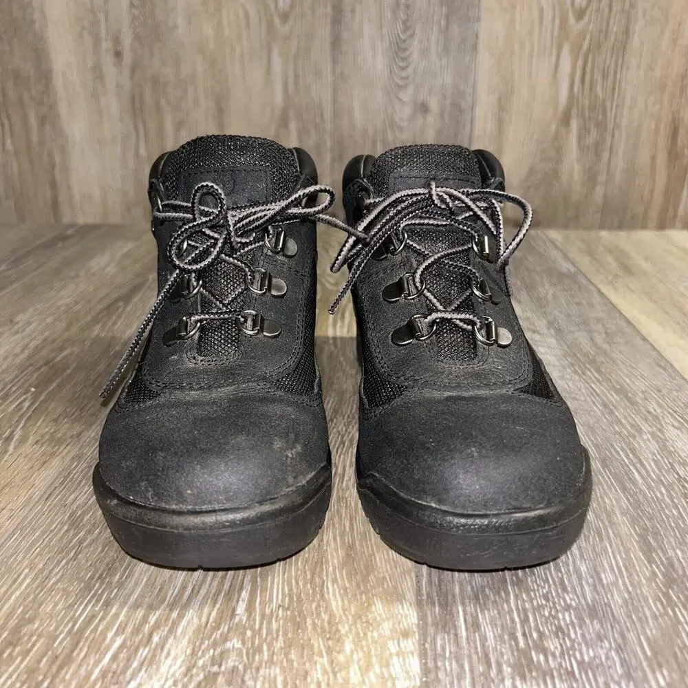 New Timberland 6-Inch Premium Waterproof Boots Youth US Size 3 Black Nubuck